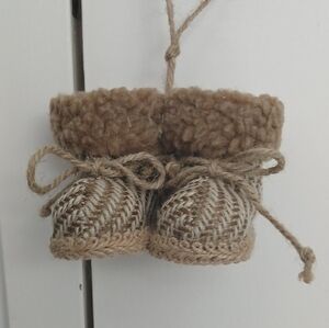 Hand Crafted Brown Boot Ornaments